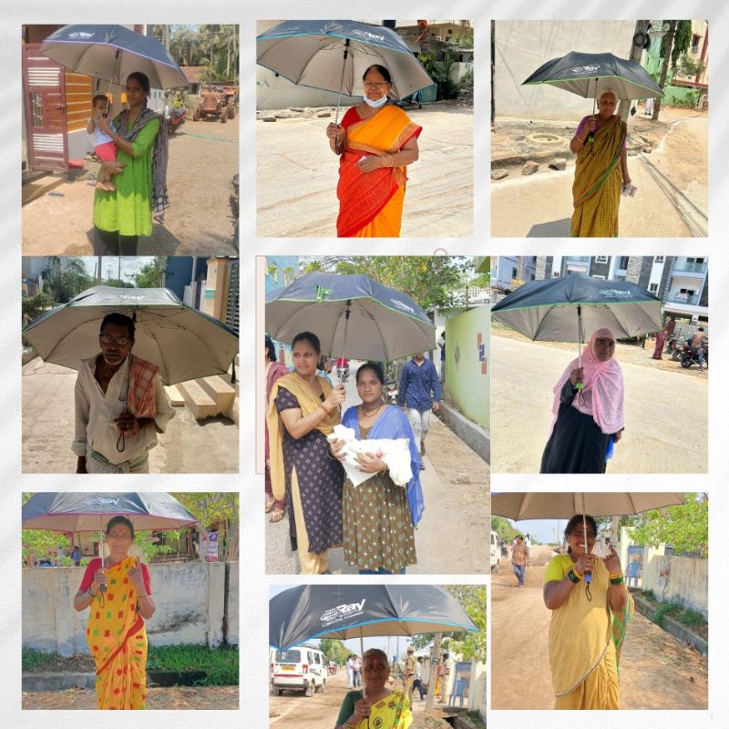 Free Umbrella Distribution for Voters